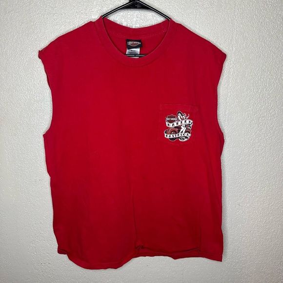 Harley Davidson Cut-Off Shirt Tank Top Size XL - Picture 2 of 7